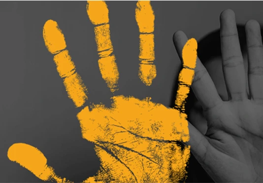 Gewalt gegen Frauen sichtbar machen. Symbolbild.