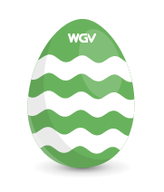 Osterei in der Farbe Grün