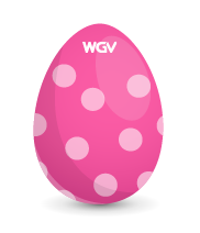 Osterei in der Farbe Rosa