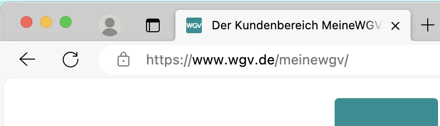 Adresszeile des Browsers